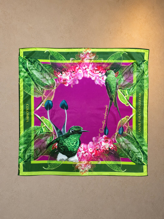 Pañoleta - Raíz Viva - 80x80 Cm